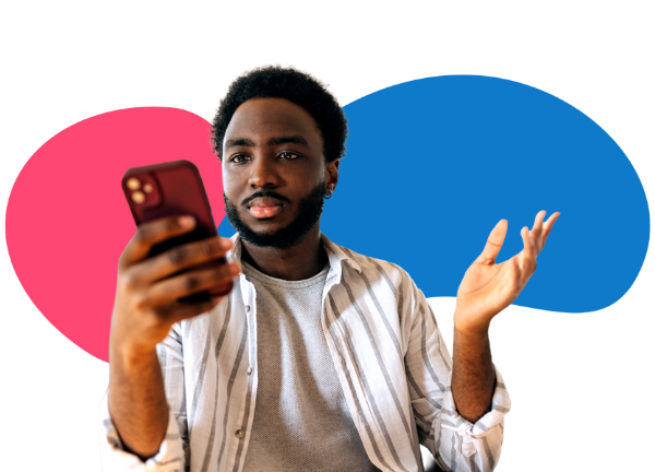 Person using healthcare app